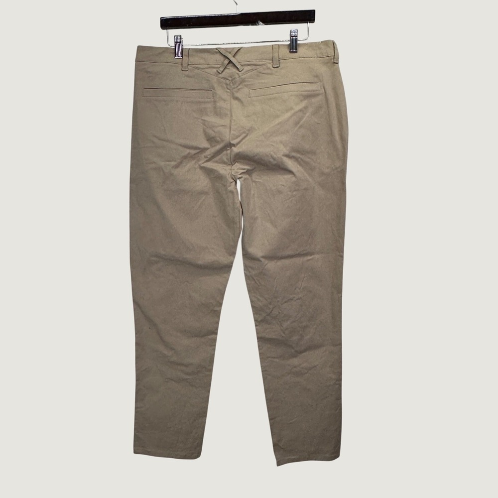 Mack Weldon Radius Pant 36x32 Tan Khaki Performance Chino Techwear Gorpcore - Picture 2 of 9